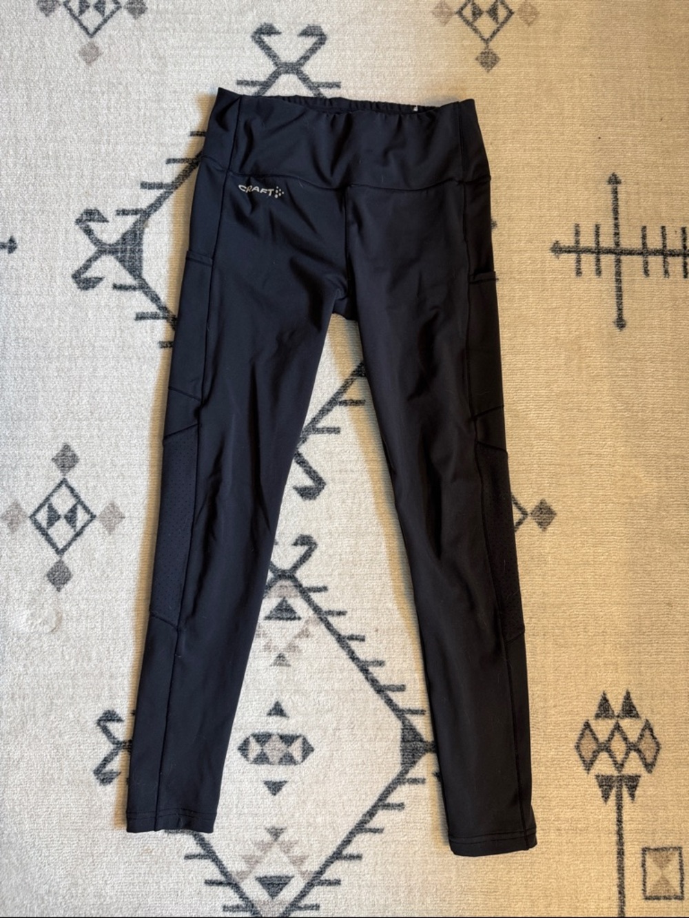 Craft Black Performance Leggings with Side Pockets
